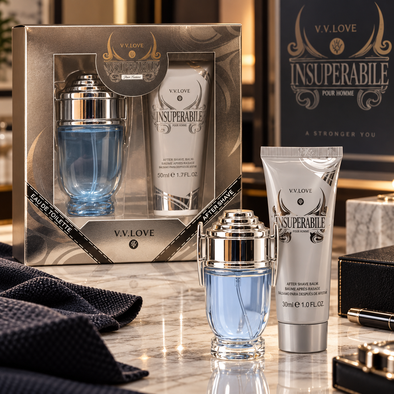V.V.Love Insuperabile Pour Homme parfum barbati si balsam dupa ras