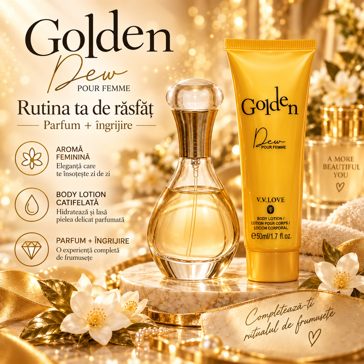 Parfum femei V.V.Love Golden Dew Pour Femme Eau de Parfum 30 ml