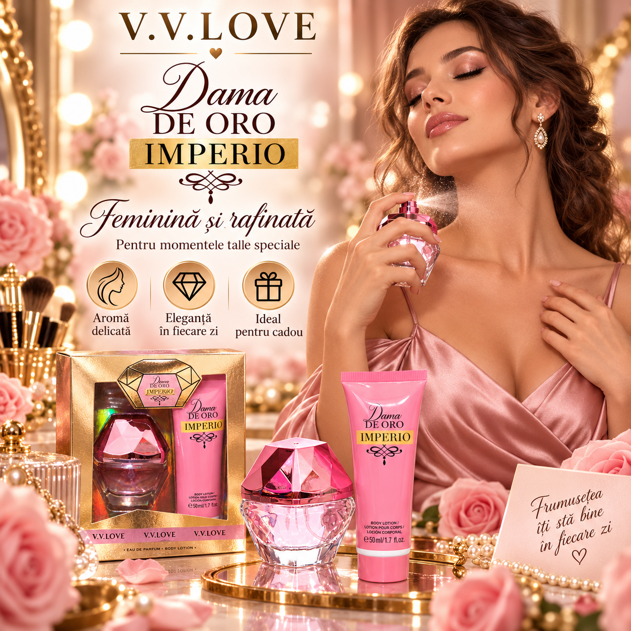V.V.Love Dama de Oro Imperio Eau de Parfum 30 ml pentru femei
