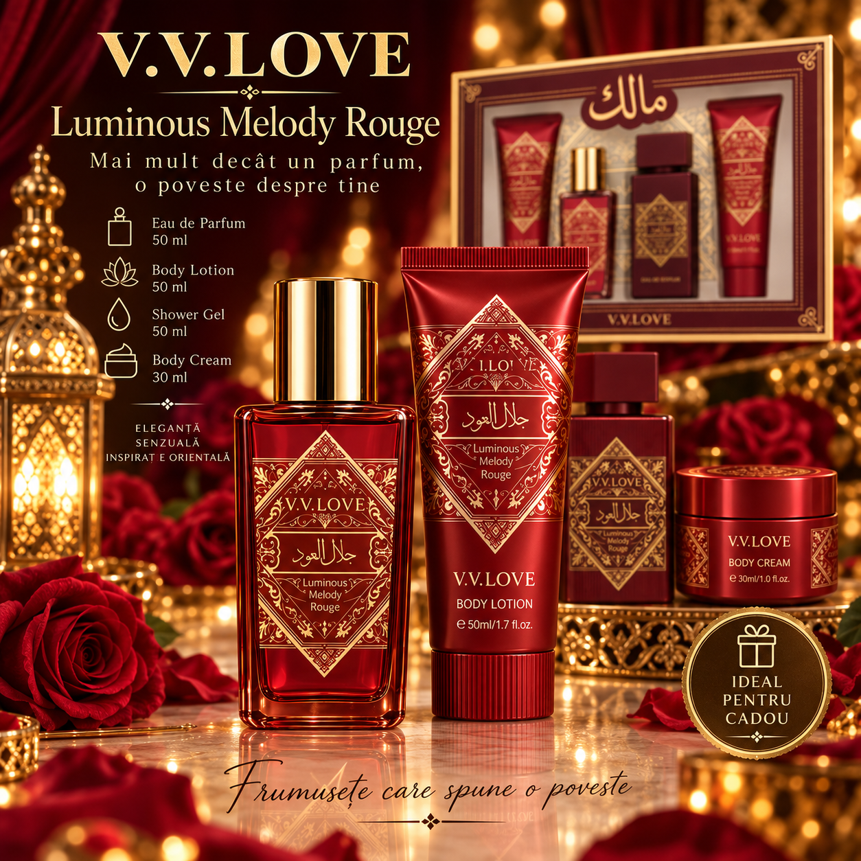 V.V.Love Luminous Melody Rouge Body Mist spray parfumat