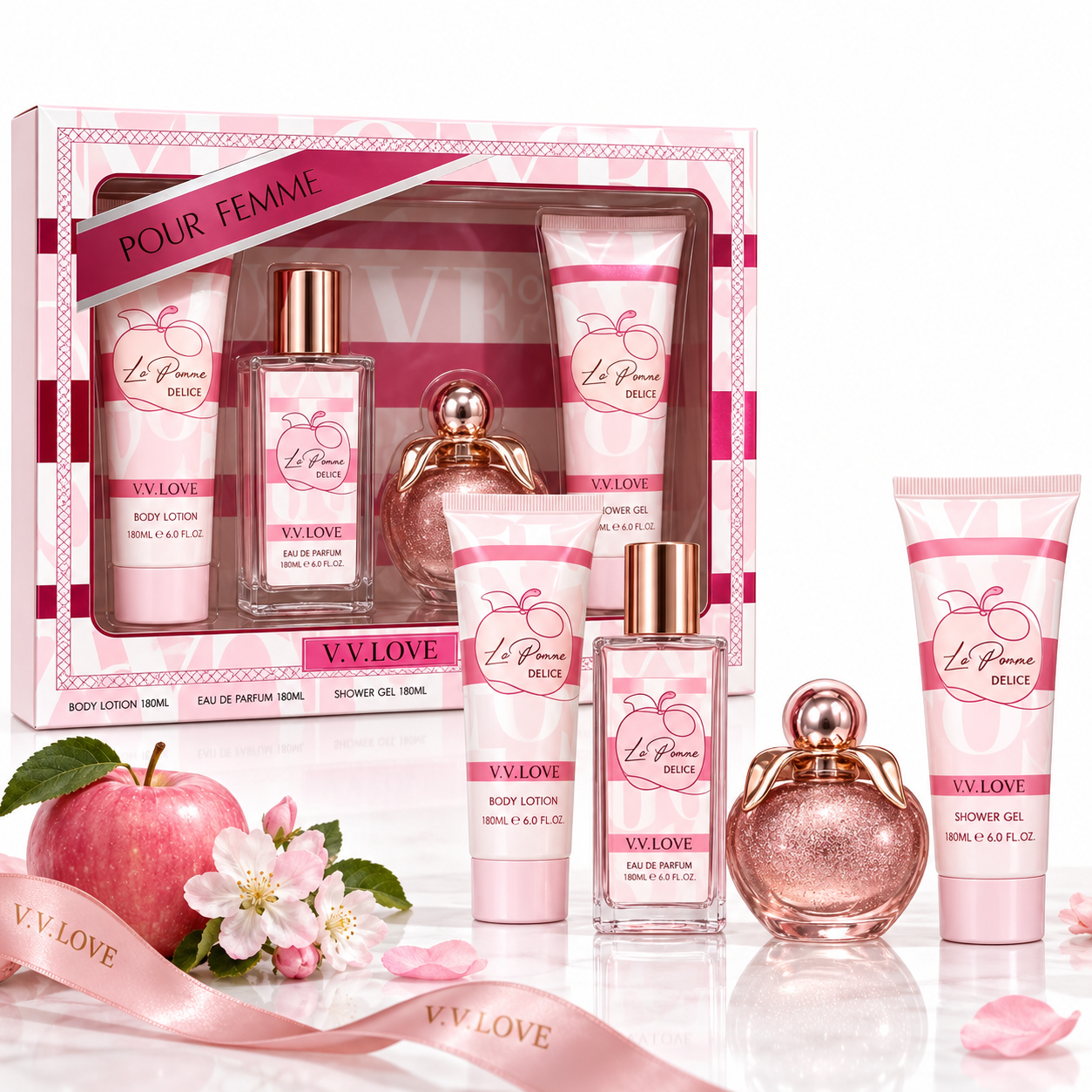 V.V. Love La Pomme Delice Body Mist 50 ml spray parfumat femei