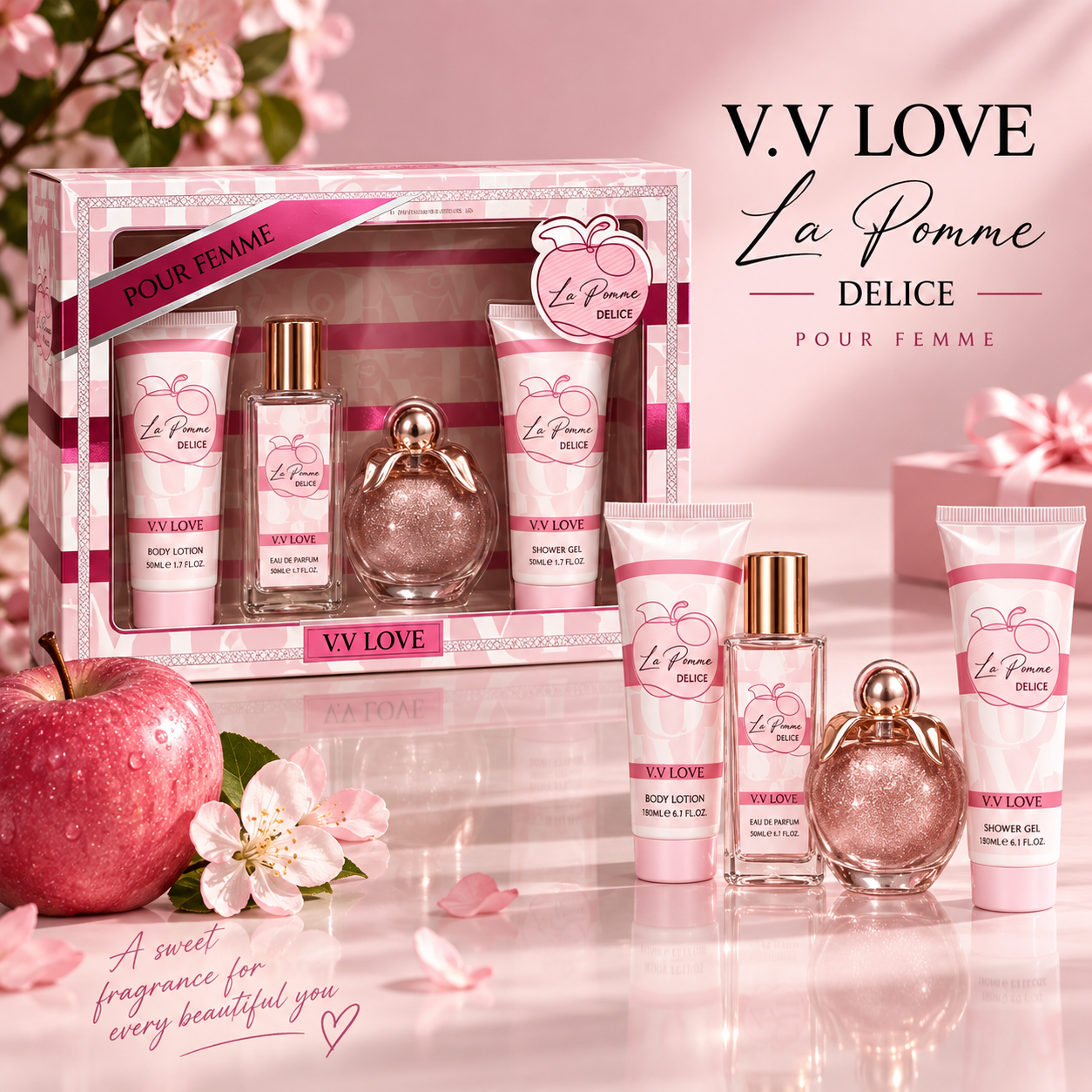V.V. Love La Pomme Delice Body Lotion 50 ml lotiune de corp femei
